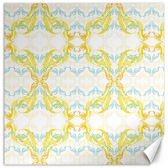 Crane White Yellow Bird Eye Animals Face Mask Canvas 16  X 16   by Mariart