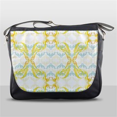 Crane White Yellow Bird Eye Animals Face Mask Messenger Bags by Mariart