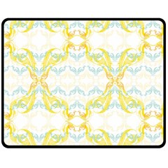 Crane White Yellow Bird Eye Animals Face Mask Double Sided Fleece Blanket (medium)  by Mariart