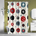 Retro Ornament Pattern Shower Curtain 48  x 72  (Small)  Curtain(48  X 72 ) - 42.18 x64.8  Curtain(48  X 72 )