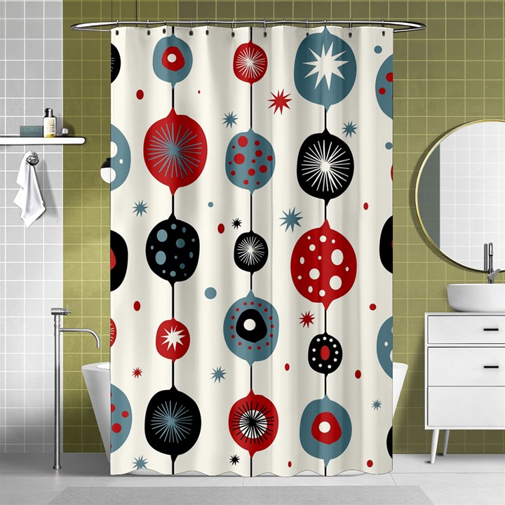 Retro Ornament Pattern Shower Curtain 48  x 72  (Small) 