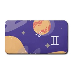 Planet Galaxy Space Star Polka Meteor Moon Blue Sky Circle Medium Bar Mats