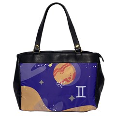 Planet Galaxy Space Star Polka Meteor Moon Blue Sky Circle Office Handbags by Mariart