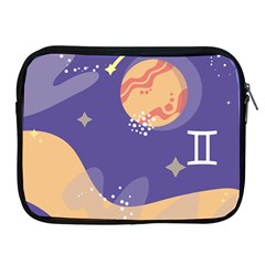 Planet Galaxy Space Star Polka Meteor Moon Blue Sky Circle Apple Ipad 2/3/4 Zipper Cases by Mariart