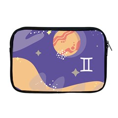 Planet Galaxy Space Star Polka Meteor Moon Blue Sky Circle Apple Macbook Pro 17  Zipper Case by Mariart