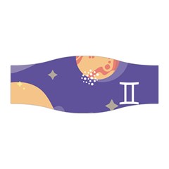 Planet Galaxy Space Star Polka Meteor Moon Blue Sky Circle Stretchable Headband