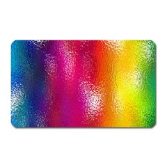 Color Glass Rainbow Green Yellow Gold Pink Purple Red Blue Magnet (rectangular) by Mariart