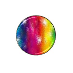 Color Glass Rainbow Green Yellow Gold Pink Purple Red Blue Hat Clip Ball Marker (4 Pack) by Mariart