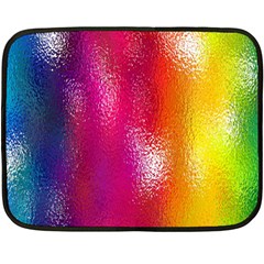 Color Glass Rainbow Green Yellow Gold Pink Purple Red Blue Fleece Blanket (mini)