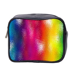 Color Glass Rainbow Green Yellow Gold Pink Purple Red Blue Mini Toiletries Bag 2-side