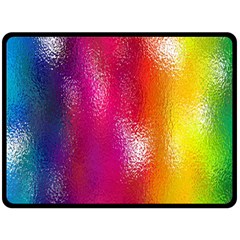 Color Glass Rainbow Green Yellow Gold Pink Purple Red Blue Fleece Blanket (large)  by Mariart