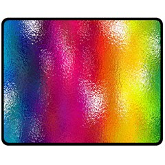 Color Glass Rainbow Green Yellow Gold Pink Purple Red Blue Fleece Blanket (medium)  by Mariart