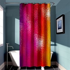 Color Glass Rainbow Green Yellow Gold Pink Purple Red Blue Shower Curtain 36  X 72  (stall)  by Mariart