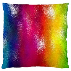 Color Glass Rainbow Green Yellow Gold Pink Purple Red Blue Large Cushion Case (one Side) by Mariart