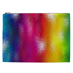 Color Glass Rainbow Green Yellow Gold Pink Purple Red Blue Cosmetic Bag (xxl) 