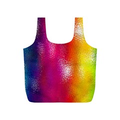 Color Glass Rainbow Green Yellow Gold Pink Purple Red Blue Full Print Recycle Bags (s) 