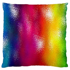 Color Glass Rainbow Green Yellow Gold Pink Purple Red Blue Standard Flano Cushion Case (two Sides) by Mariart