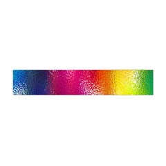 Color Glass Rainbow Green Yellow Gold Pink Purple Red Blue Flano Scarf (mini) by Mariart