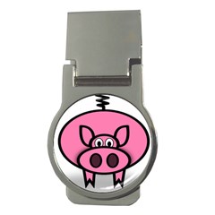 Pork Pig Pink Animals Money Clips (round)  by Mariart