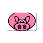 Pork Pig Pink Animals Magnet (Name Card) Front