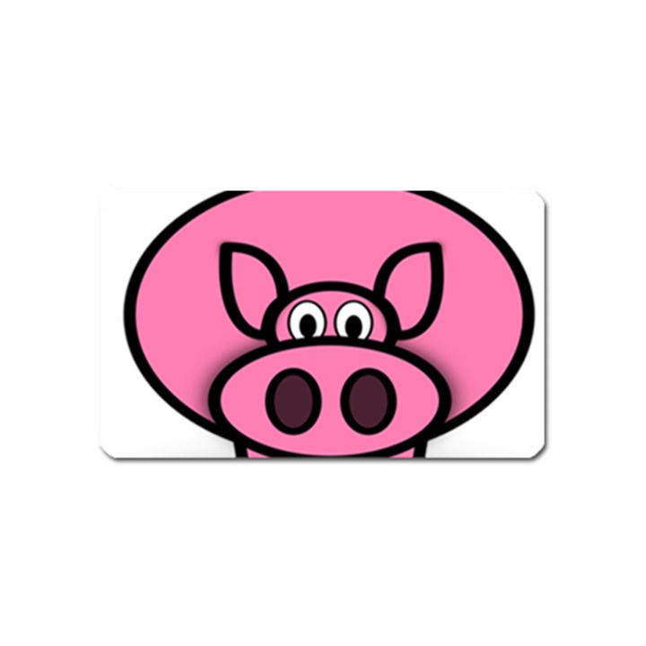 Pork Pig Pink Animals Magnet (Name Card)