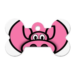 Pork Pig Pink Animals Dog Tag Bone (one Side) by Mariart