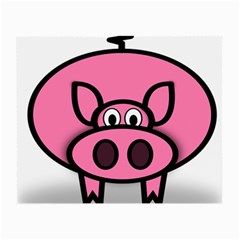 Pork Pig Pink Animals Small Glasses Cloth (2-side) by Mariart