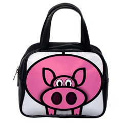 Pork Pig Pink Animals Classic Handbags (one Side) by Mariart