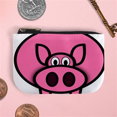 Pork Pig Pink Animals Mini Coin Purses by Mariart