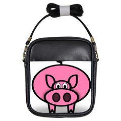 Pork Pig Pink Animals Girls Sling Bags by Mariart