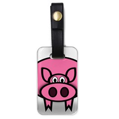 Pork Pig Pink Animals Luggage Tags (one Side)  by Mariart