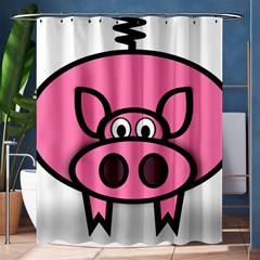 Pork Pig Pink Animals Shower Curtain 60  X 72  (medium)  by Mariart