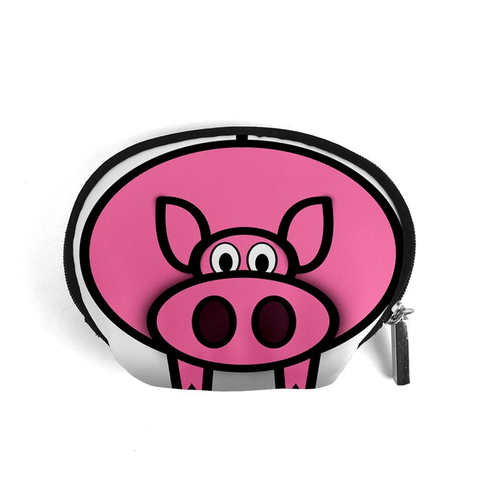 Pork Pig Pink Animals Accessory Pouches (Small) 