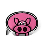 Pork Pig Pink Animals Accessory Pouches (Small)  Back