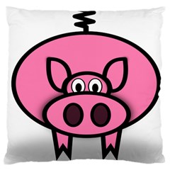 Pork Pig Pink Animals Standard Flano Cushion Case (one Side) by Mariart