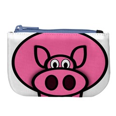 Pork Pig Pink Animals Large Coin Purse