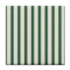 Plaid Line Green Line Vertical Tile Coasters by Mariart