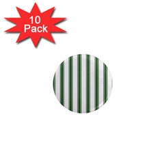 Plaid Line Green Line Vertical 1  Mini Magnet (10 Pack)  by Mariart