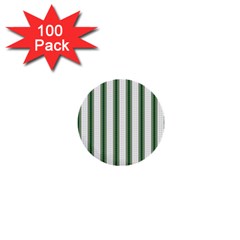 Plaid Line Green Line Vertical 1  Mini Buttons (100 Pack) 