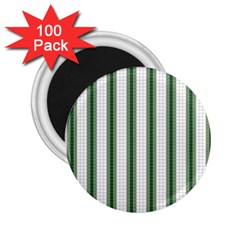 Plaid Line Green Line Vertical 2 25  Magnets (100 Pack)  by Mariart