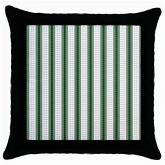 Plaid Line Green Line Vertical Throw Pillow Case (black) by Mariart