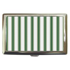 Plaid Line Green Line Vertical Cigarette Money Cases by Mariart