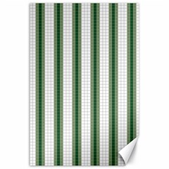 Plaid Line Green Line Vertical Canvas 24  X 36  by Mariart