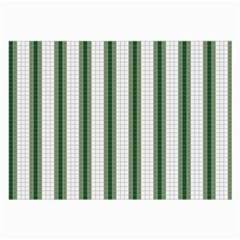 Plaid Line Green Line Vertical Large Glasses Cloth by Mariart