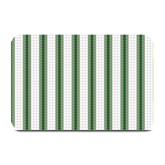 Plaid Line Green Line Vertical Plate Mats by Mariart