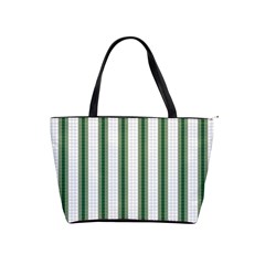 Plaid Line Green Line Vertical Shoulder Handbags by Mariart