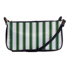 Plaid Line Green Line Vertical Shoulder Clutch Bags by Mariart