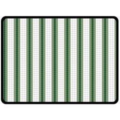 Plaid Line Green Line Vertical Fleece Blanket (large)  by Mariart