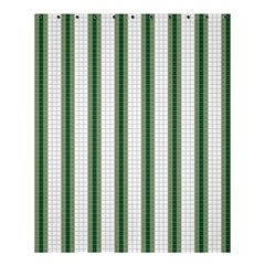 Plaid Line Green Line Vertical Shower Curtain 60  X 72  (medium)  by Mariart