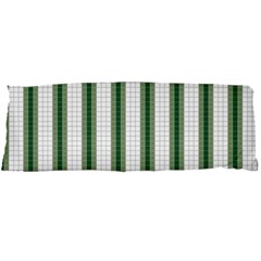 Plaid Line Green Line Vertical Body Pillow Case Dakimakura (two Sides) by Mariart